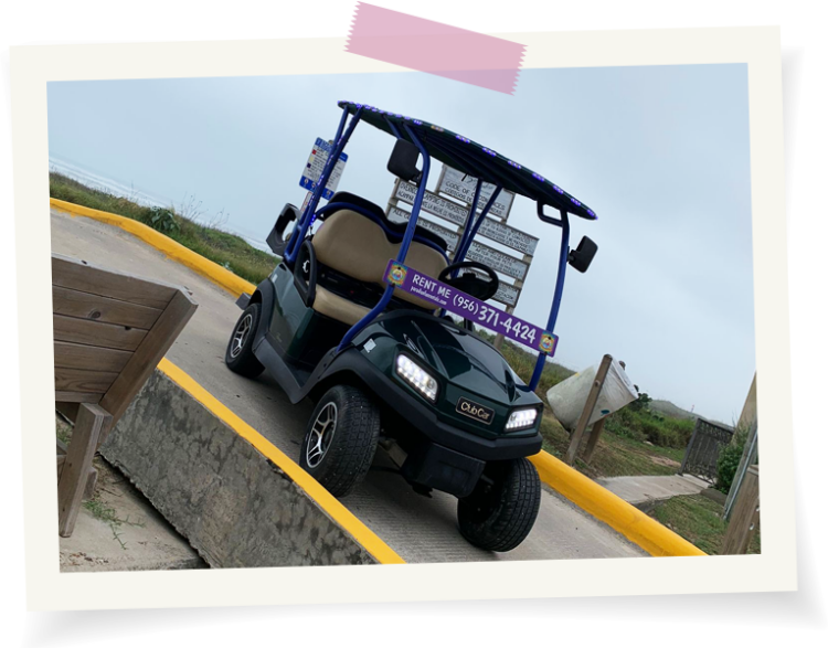 4 Seater Golf Cart in South Padre Island