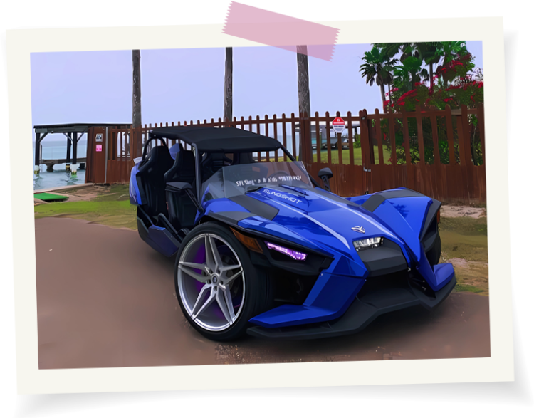 Slingshot Rental South Padre Island 4-Seater Paradise Fun