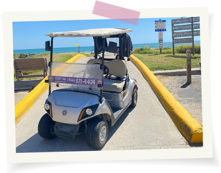 2-Seater Golf Cart in South Padre Island